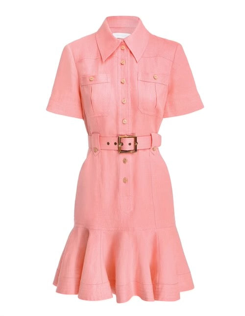 Poppy Belted Mini Dress – Designer ...